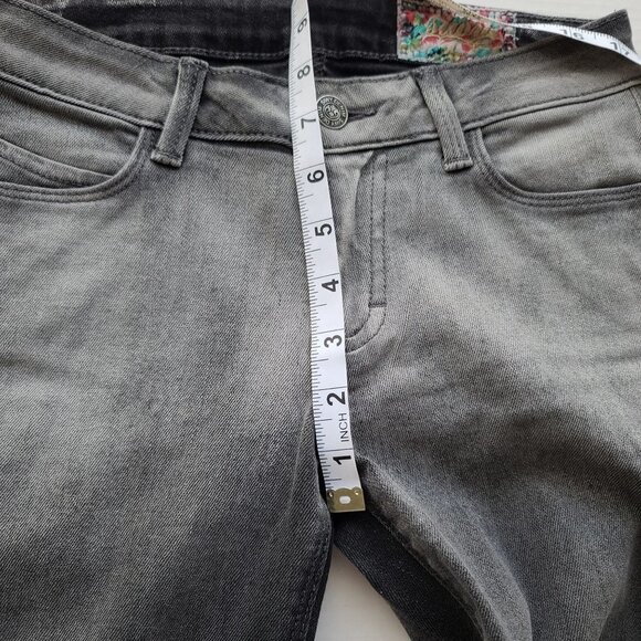 Siwy Leona Skinny Jean in‎ Teasing Wash Black Gray Ombre Size 24 - Picture 9 of 10